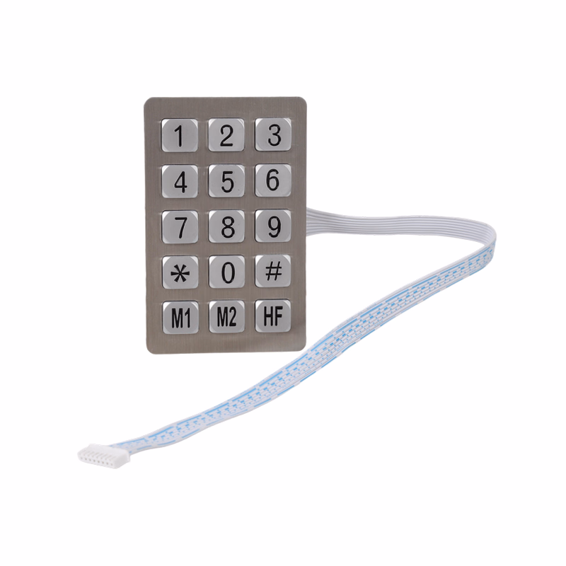 Stainless steel keypad